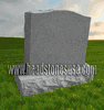 L-02 Gray Granite Upright Headstone