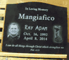 Laser Engraved Black Granite Tombstone Laser Engraved Black Granite Tombstone