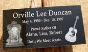 Laser-Etched 24x12x4 Jet Black Granite Flat Marker Laser-Etched 24x12x4 Jet Black Granite Flat Marker