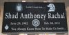 Laser-Etched 24x12x4 Jet Black Granite Memorial Marker 