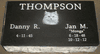 Laser Etched Black Granite Headstone