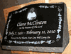 Laser-Etched Custom SP5 Jet Black Slant Style Memorial