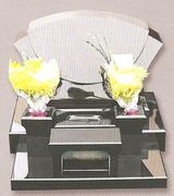 LSX-A041  Black Granite Headstone 