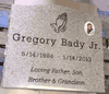 Memorable Granite Upright Headstone  
