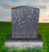 N-01 Blue pearl colored upright headstone