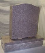 N-01 G663 Single Upright Headstone 