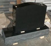 N-05 Black Upright Headstone 