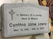 Headstone For Cemetery Grave 