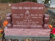 Engraved Cemetery Tombstone 