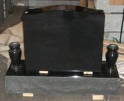 NV2R-05 Black Upright Grave Memorial 