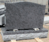 P-01 Bahama Blue Granite Upright Memorial with Base