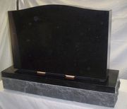 P-01 Black Upright Gravestone Monument