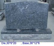 P-01 BLUE PEARL CEMETERY GRAVESTONE 