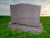 P-01 G663 Granite Grave Marker Tombstone