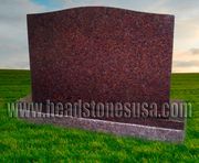 P-01 India Red Granite Cemetery Memorial