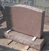 P-02 Morning Rose Upright Headstone