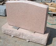 P-02 Salisbury Pink Upright Memorial Headstone