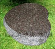 Pink Granite Heart Shaped Bevel 