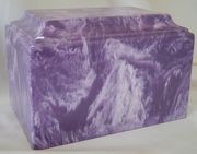 Purple Cultured Marble Cremation Urn