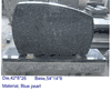 Q-01  BLUE PEARL UPRIGHT HEADSTONE