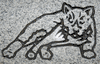 Sandblasted Cat Design 272 