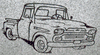 Sandblasted Classic Chevy Truck Memorial Design Sandblasted Classic Chevy Truck Memorial Design