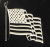 Sandblasted United States of America Flag 