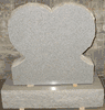 SH-02 Carved Heart Monument in Gray Granite SH-02 Carved Heart Monument in Gray Granite