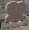 SH-02 Morning Rose Heart Shaped Headstone SH-02 Morning Rose Heart Shaped Headstone