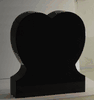 SH-07 Black Heart Shaped Headstone SH-07 Black Heart Shaped Headstone