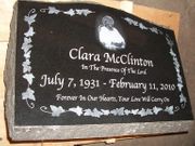 Slanted Black Grave Marker Slanted Black Grave Marker