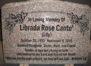 Slanted Cemetery Grave Marker