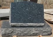 SP12 Blue Pearl Granite Slant Style Memorial with Base