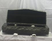  SP6  Jet Black Granite Slant Grave Marker 