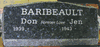 SP7 Blue Pearl Slant Headstone