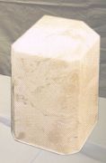 Square Style Keepsake Cultured Marble Cremation Urn 
