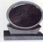 TF-A04   oval upright headstone memorial