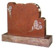 TF-A05 Heart shaped upright headtone memorial