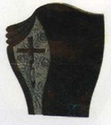 TF-A08 Unique gravestone with engraved cross
