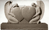 TF-A100 Double angel and heart carved monument TF-A100 Double angel and heart carved monument