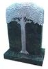 TF-A18   Granite Headstone With Carved Tree