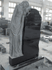 TF-A27 Jet black granite headstone