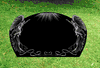 TF-A302 Jet Black Oval Angel Memorial