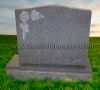 U2 G633   Upright Headstone With Carved Flower