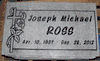 Upright Gray Granite Headstone