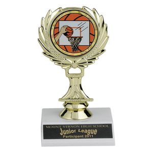 05-1/2 INCH WREATH TROPHY, HOLDS MEDALLION INSERT