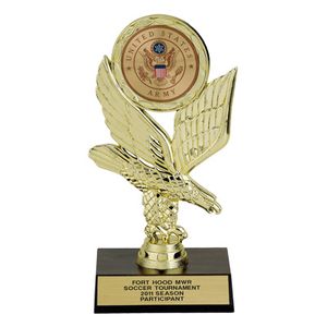 07-1/4 INCH EAGLE TROPHY, HOLDS MEDALLION INSERT