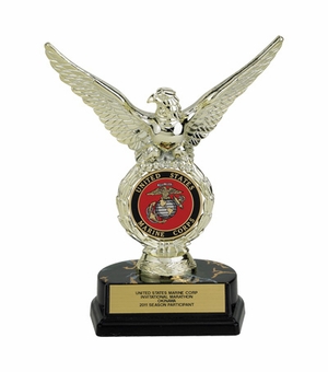 08 INCH EAGLE TROPHY, HOLDS MEDALLION INSERT