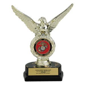 08 INCH EAGLE TROPHY, HOLDS MEDALLION INSERT