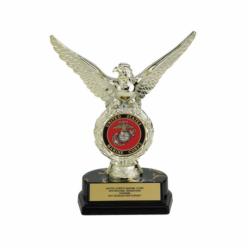 08 INCH EAGLE TROPHY, HOLDS MEDALLION INSERT